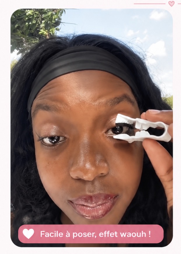 Cliente Jimshop229 portant les faux cils magnétiques — Facile à poser, effet waouh !