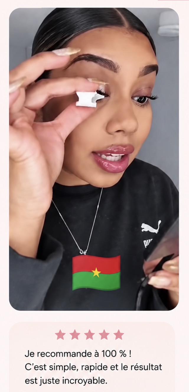 Cliente Jimshop229 portant les faux cils magnétiques — Je recommande à 100 % ! Simple, rapide, résultat incroyable.