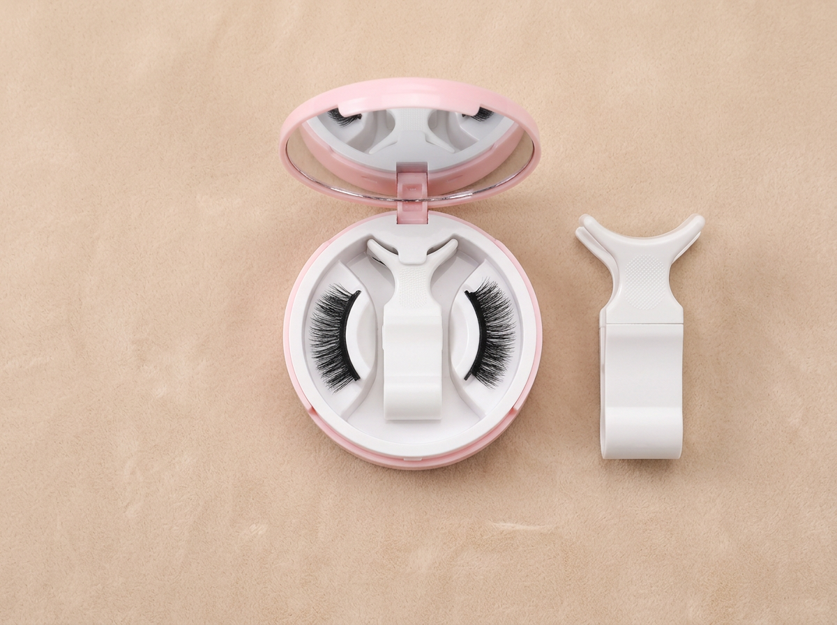 Contenu du kit : cils magnétiques, clip applicateur et boîte miroir